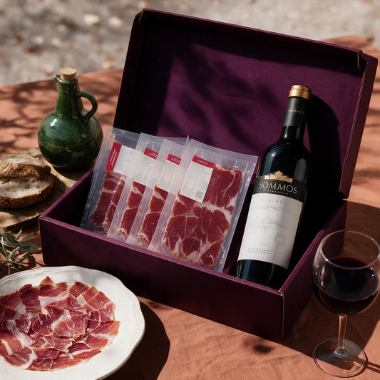 estuche Merlot & jamón 100% Ibérico